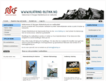 Tablet Screenshot of klatring-butikk.no